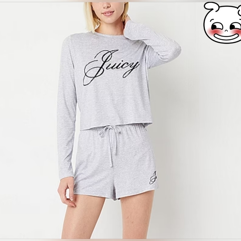 JUICY COUTURE  2 Piece Pajama Set Size XL - Velvet wording JUICY Gift for Her